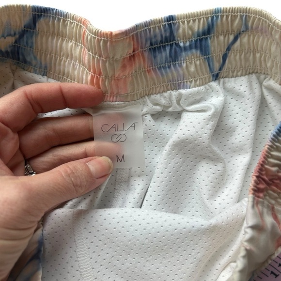 CALIA Birdie Golf Skort skirt built in shorts tennis size medium white floral - Picture 5 of 8